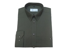 Pánská košile dlouhý rukáv,myslivecká zelená